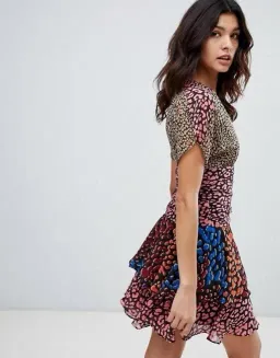 Karen Millen Leopard Tiered Dress for rent on The Volte - image 5