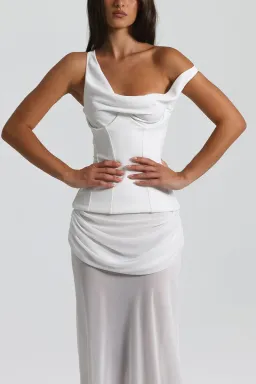 Natalie Rolt Cadence Gown in White Size 10 for rent on The Volte - image 3