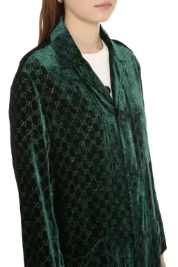 Gucci Velvet GG Monogram Set Shirt and Pants Size S for rent on The Volte - image 5