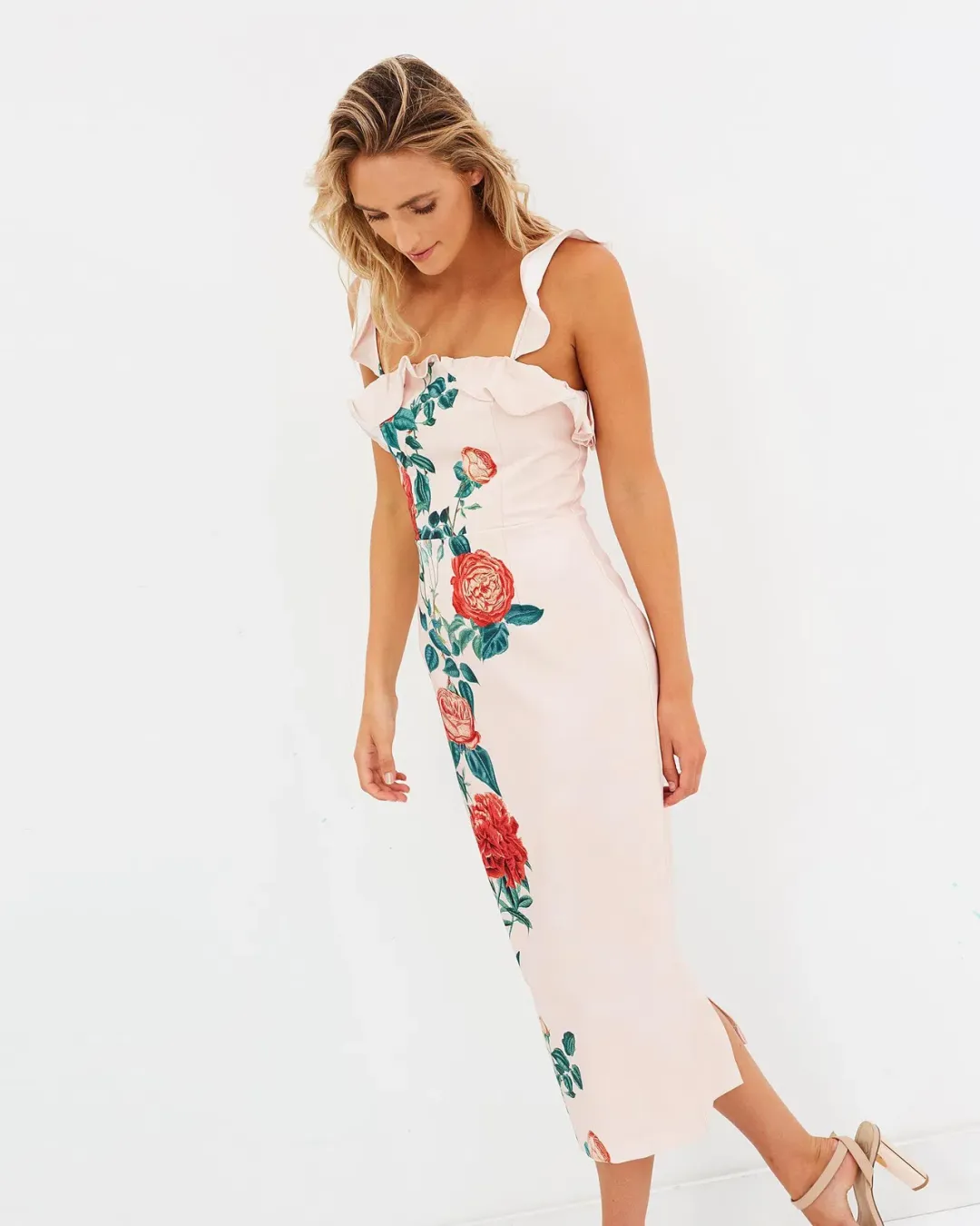 Pasduchas Ramone Midi Dress Floral Size 8 for rent on The Volte - main image