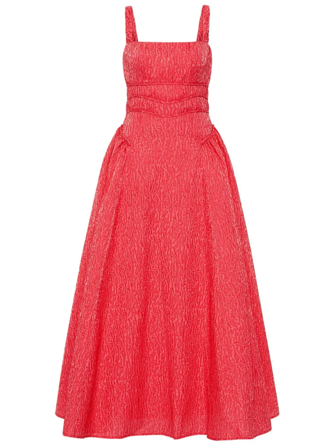 Rachel Gilbert Sophy Strap Midi Dress Watermelon Size 4 / AU 14 for rent on The Volte - main image