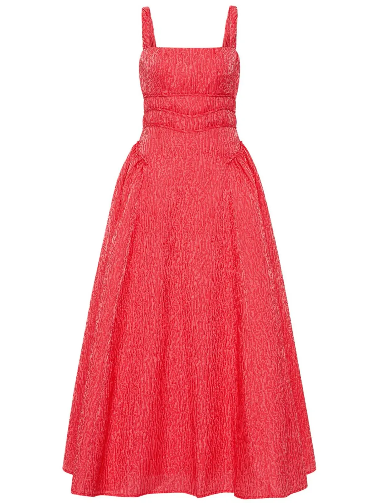 Rachel Gilbert Sophy Strap Midi Dress Watermelon Size 4 / AU 14 for rent on The Volte - main image