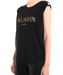 Balmain Logo T-Shirt Sleeveless Size 8 for rent on The Volte - image 3