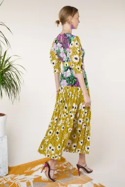 Rixo London Leopard Daisy Retro Dress Print Size 6 for rent on The Volte - image 3