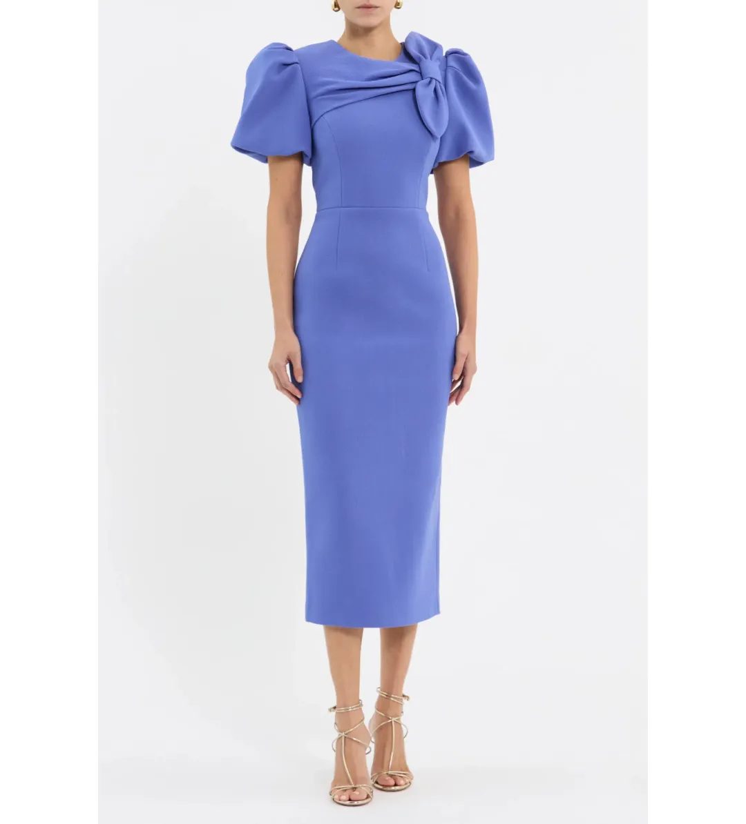 Rebecca Vallance Violetta Midi Dress Periwinkle Blue Size 10 for rent on The Volte - main image