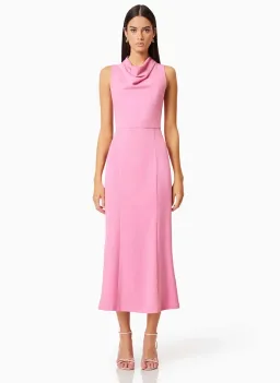 Elliat Jamie Midi Dress in Pink Size 6 for rent on The Volte - image 1