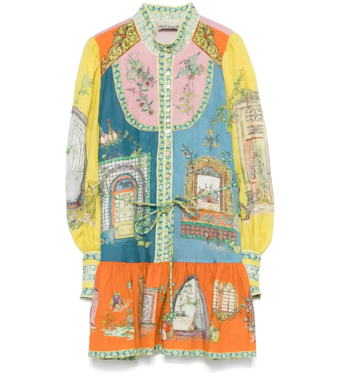 Alemais Monte Mini Dress Multi Size 8 for rent on The Volte - main image