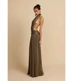 Arcina Ori Santina Maxi Dress Khaki Size M AU 10 for rent on The Volte - image 2