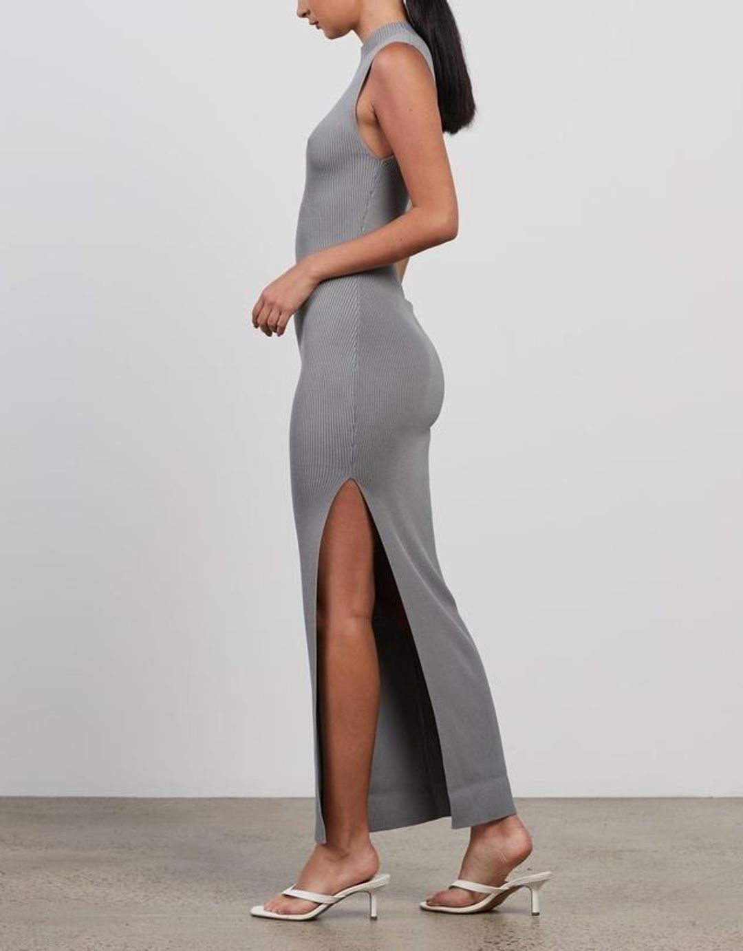 Bec & Bridge Harper Knit Midi Dress - Storm for rent on The Volte - main image