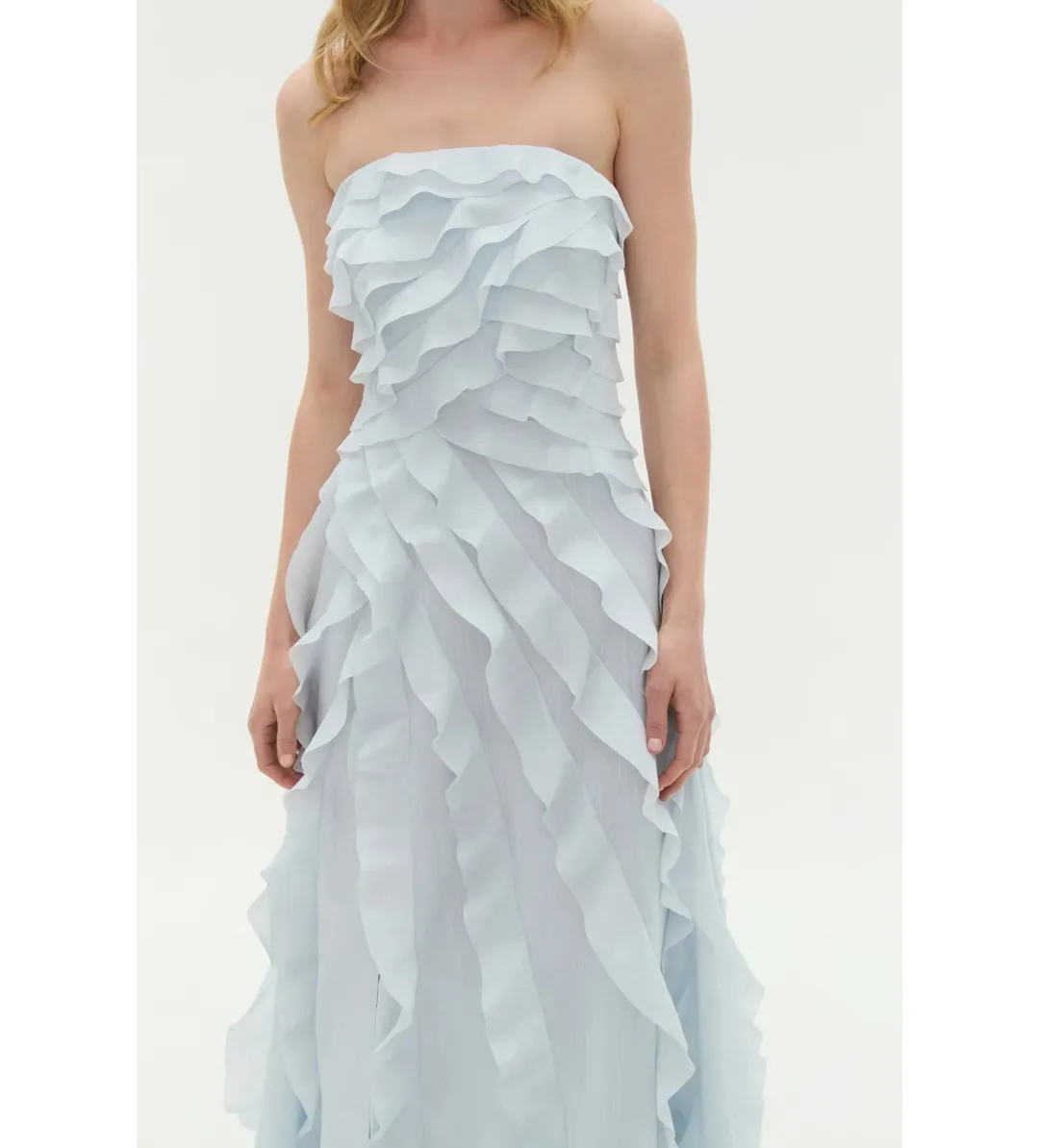 Aje Allairie Gown Pastel Blue Size AU 6 for rent on The Volte - main image