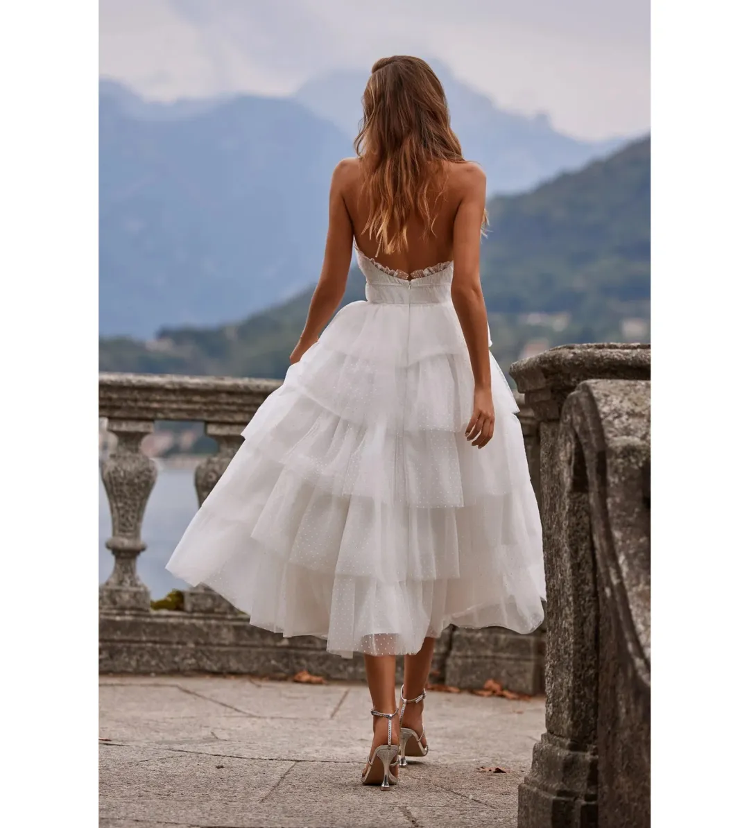 Alamour Barbara Midi Dress White Size L AU 12 for rent on The Volte - main image