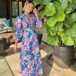 Zimmermann Poppy Plunge Midi Dress Size 2 / AU 12 for rent on The Volte - image 4