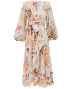 Zimmerman Ascension Frill Midi Dress Summer Swim 2025 Collection Size 2/Au 12  for rent on The Volte - image 2