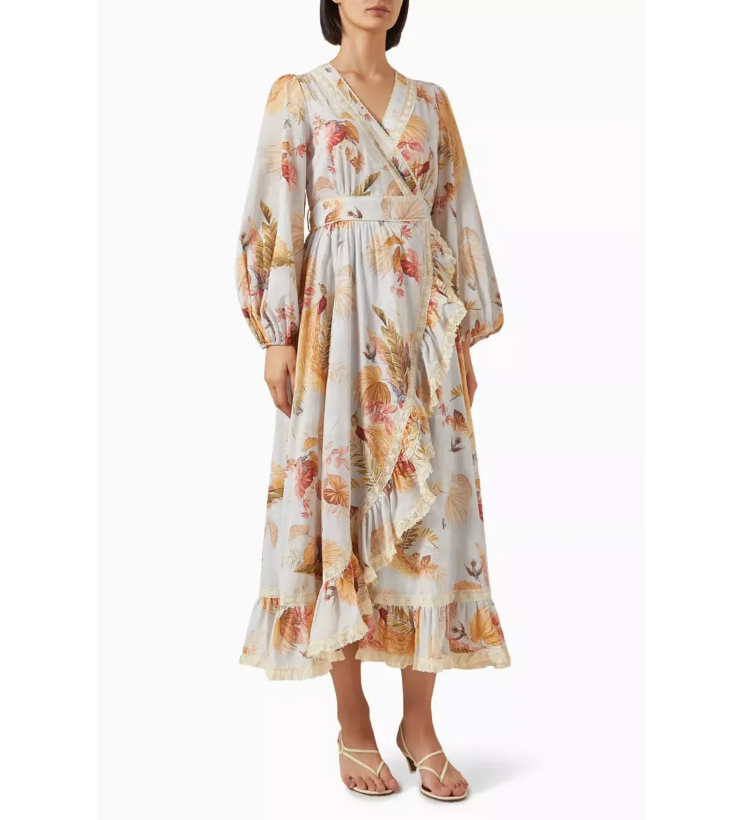 Zimmerman Ascension Frill Midi Dress Summer Swim 2025 Collection Size 2/Au 12  for rent on The Volte - main image