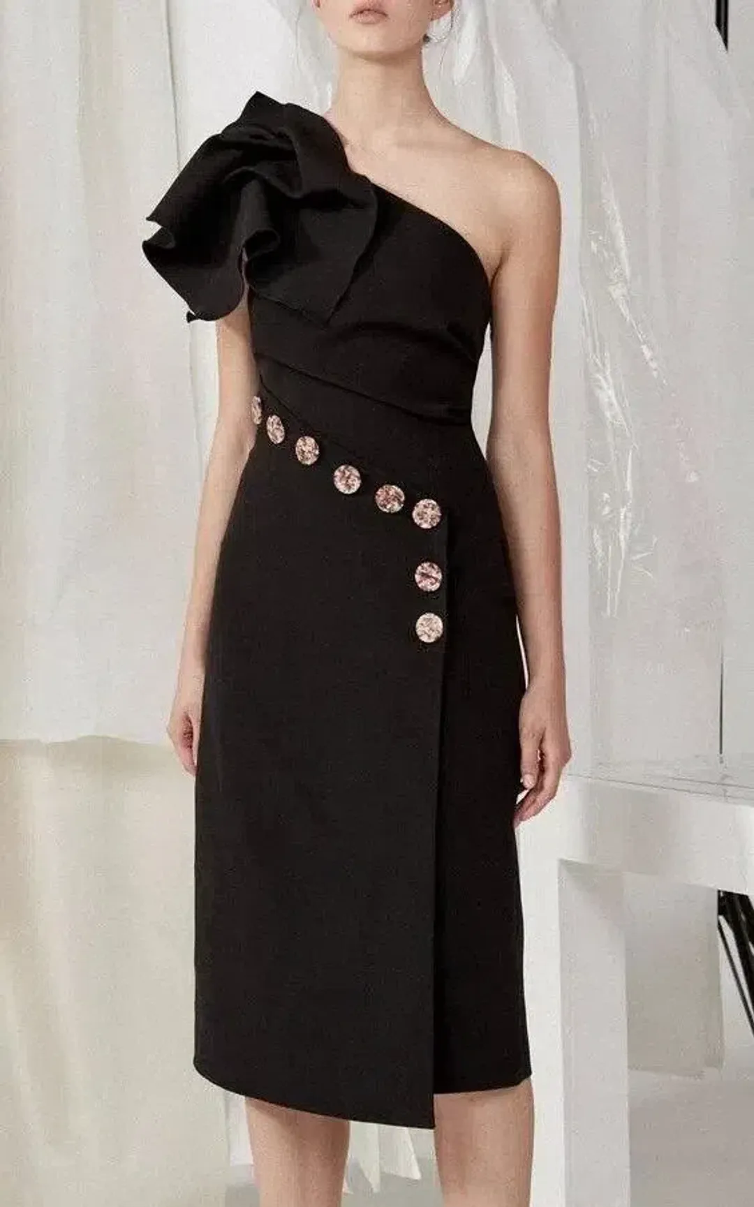 Acler Lynch Dress Black Size 8 for rent on The Volte - main image