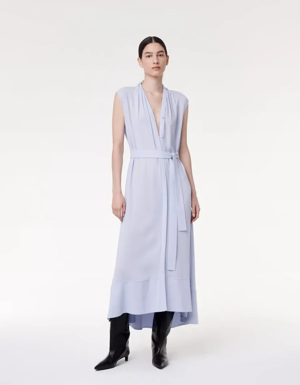 Another Tomorrow Shirtdress Purple Size 8 for rent on The Volte - main image