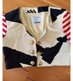 Moschino Cheap and Chic Cropped Blazer Shadow Dancer Size AU 8 for rent on The Volte - image 3