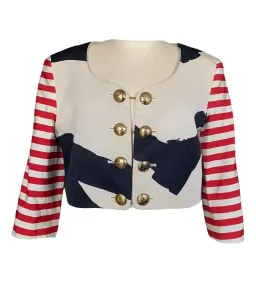 Moschino Cheap and Chic Cropped Blazer Shadow Dancer Size AU 8 for rent on The Volte - image 1
