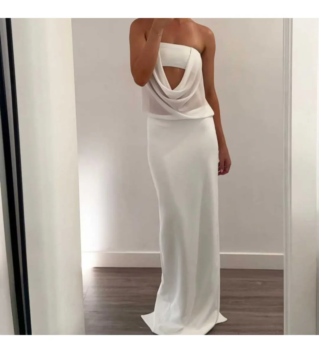 Natalie Rolt Tayte Maxi Dress White Size 1 AU 8 for rent on The Volte - main image