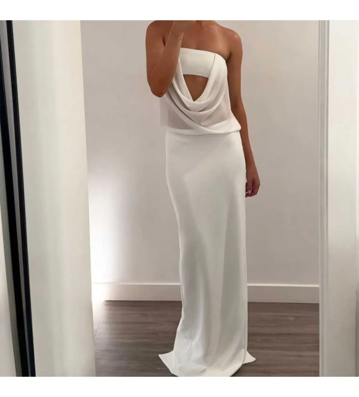 Natalie Rolt Tayte Maxi Dress White Size 1 AU 8 for rent on The Volte - main image