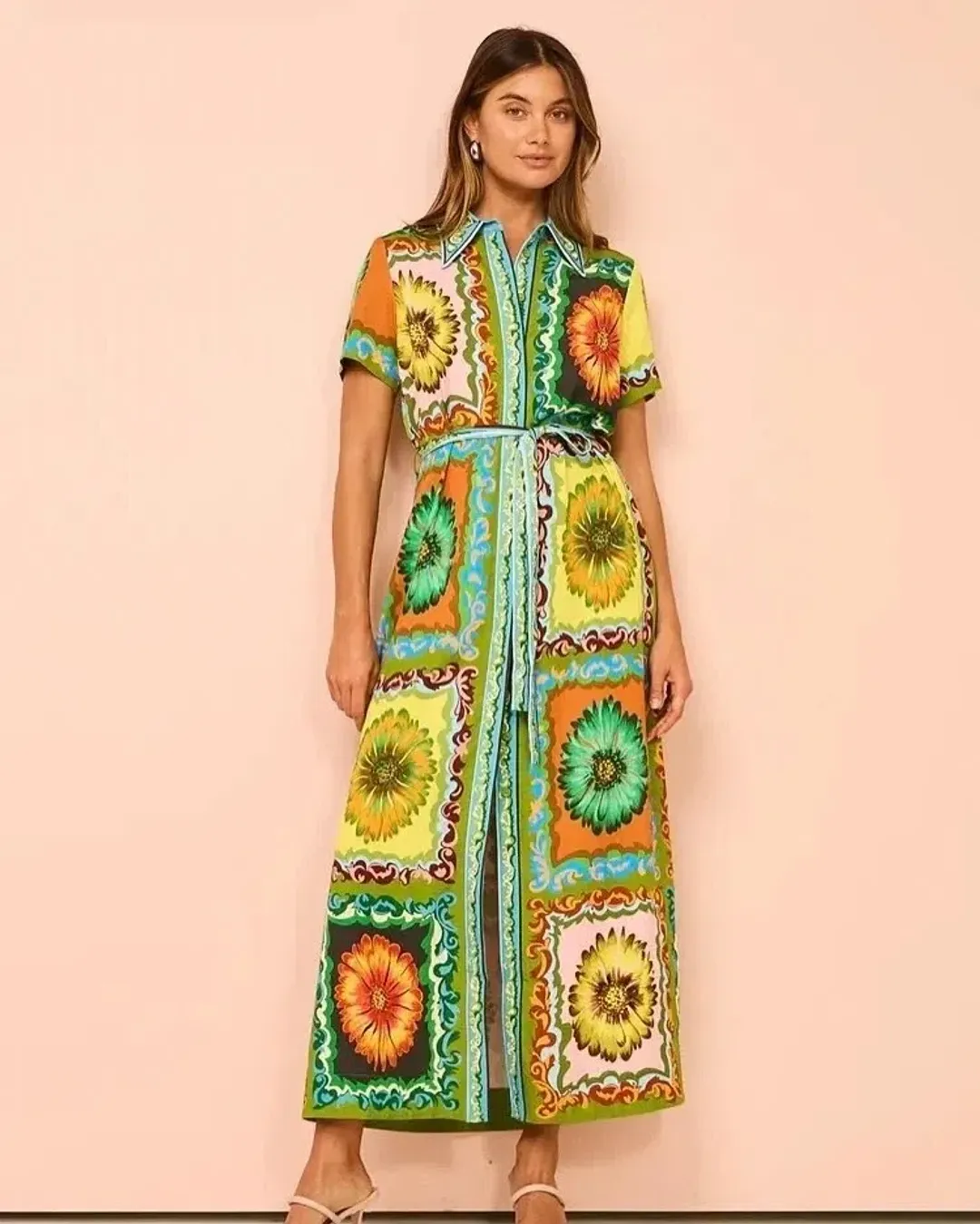 Alemais Disco Daisy Shirt Dress Size AU 14 for rent on The Volte - main image