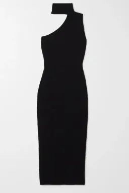 Solace London Black Aria Midi Dress Size S/AU 10 for rent on The Volte - image 3
