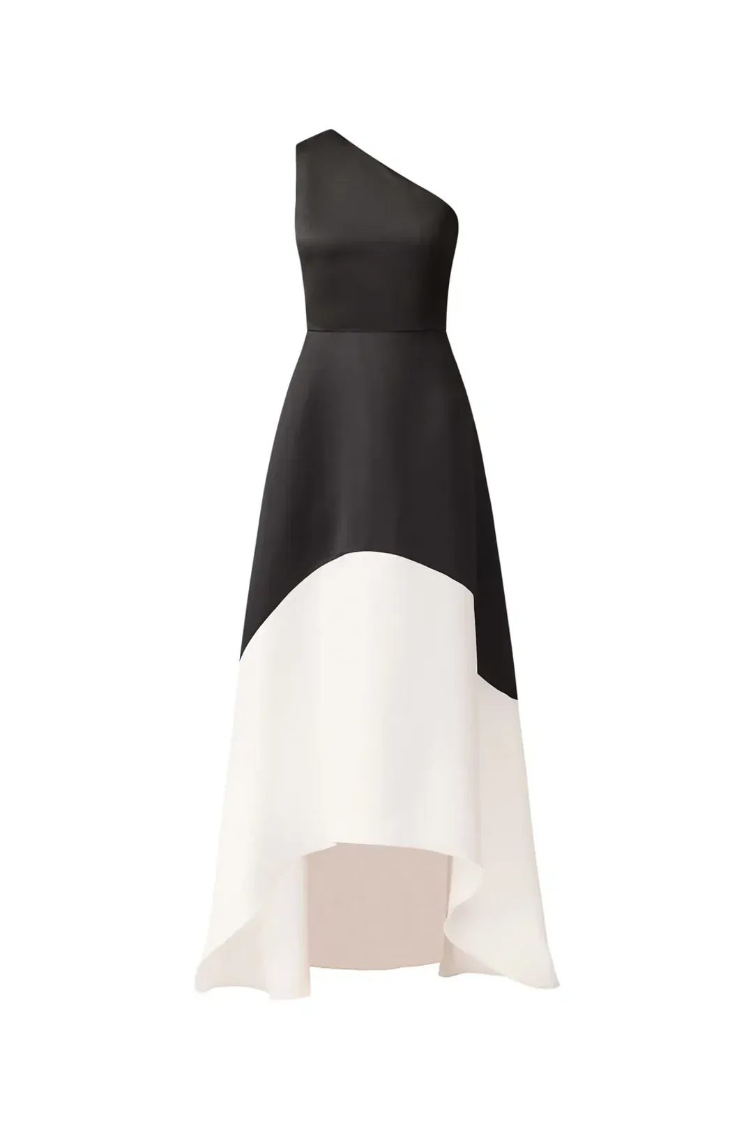 Elliat - Sorrel One Shoulder Gown in Black & White - Size 10 for rent on The Volte - main image