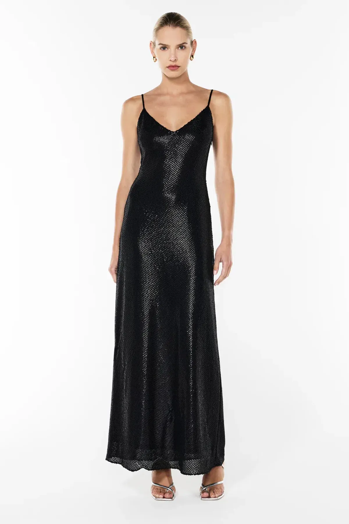 Manning Cartell High Voltage Slip Dress in Black Size 10 for rent on The Volte - main image