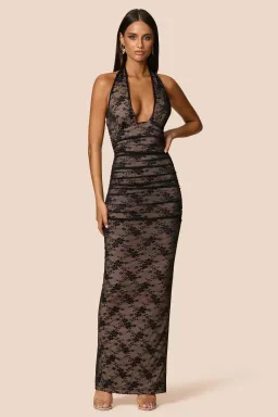 Nookie Arabella Halter Maxi Black Size AU 10 for rent on The Volte - image 3