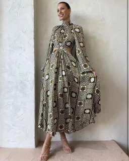 Alemais Dimi Cut Out Dress Maxi Green Size AU 12 for rent on The Volte - image 1