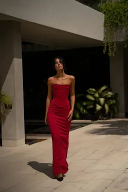 HNTR the Label Louie Maxi Gown Wine Size XS / AU 6 for rent on The Volte - image 1