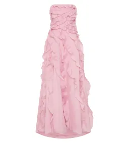 Aje Allairie Strapless Gown Chalk Pink Size 16 for rent on The Volte - image 5