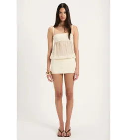 Ance Gria Romeo Mini Dress Cream Size S/AU 8 for rent on The Volte - image 1