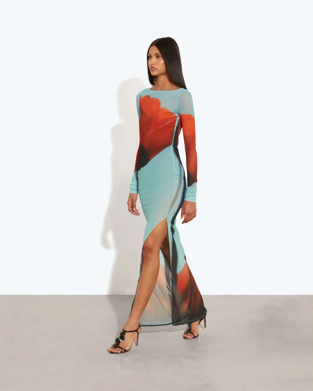 Rat & Boa Santino Maxi Dress in Tulip Print	Size S / AU 8 for rent on The Volte - main image