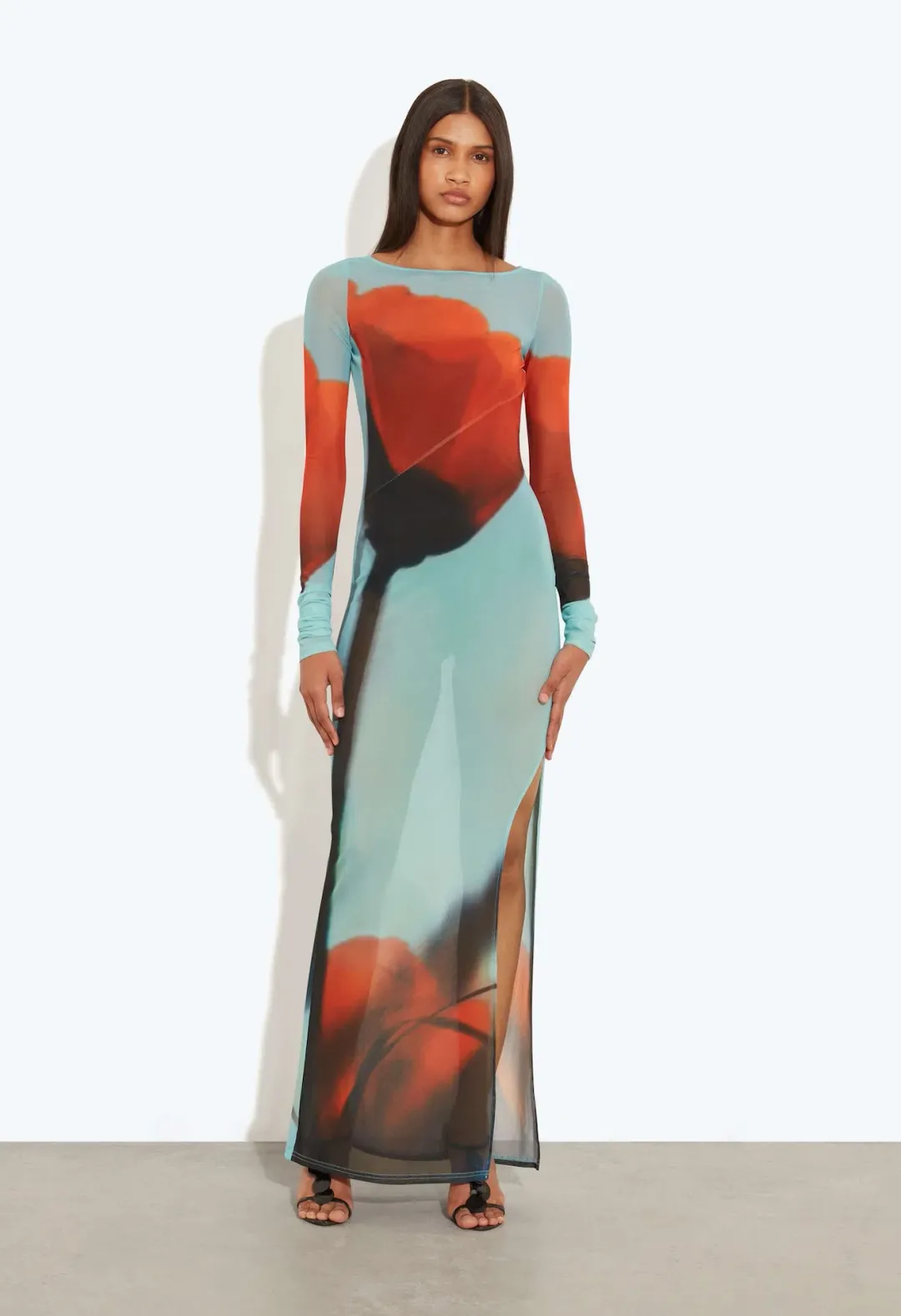 Rat & Boa Santino Maxi Dress in Tulip Print	Size S / AU 8 for rent on The Volte - main image