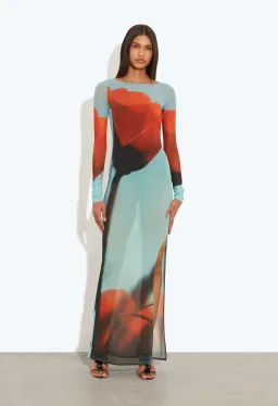 Rat & Boa Santino Maxi Dress in Tulip Print	Size S / AU 8 for rent on The Volte - image 1