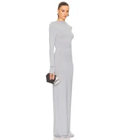 Helsa Jersey Backless Maxi Dress in Dove Grey Size 8 for rent on The Volte - image 2