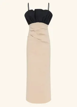 Shona Joy Campbell Bubble Bodice Midi Dress - Oat Milk size 10 for rent on The Volte - image 7