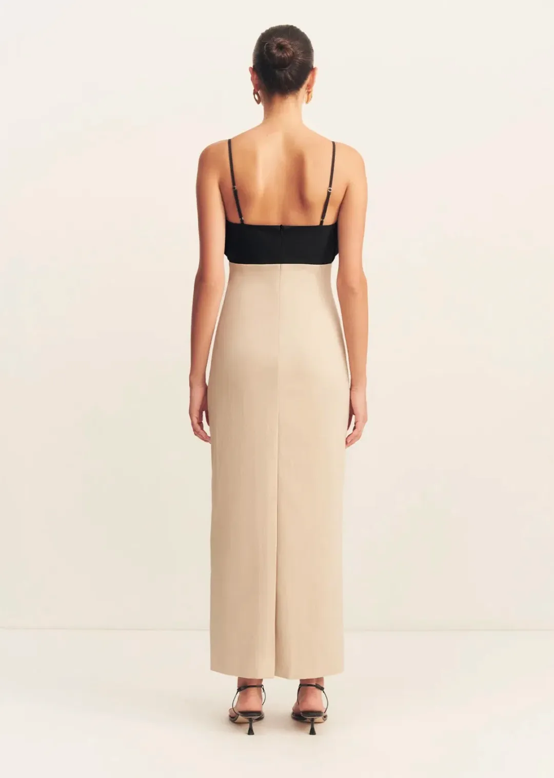 Shona Joy Campbell Bubble Bodice Midi Dress - Oat Milk size 10 for rent on The Volte - main image