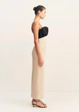 Shona Joy Campbell Bubble Bodice Midi Dress - Oat Milk size 10 for rent on The Volte - image 4