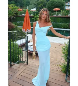 Natalie Rolt Cadence Maxi Gown in Baby Blue Size 1 AU 8 for rent on The Volte - image 1