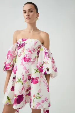 Aje Incarnation Mini Dress Fresh Flora Size AU 6 for rent on The Volte - image 2