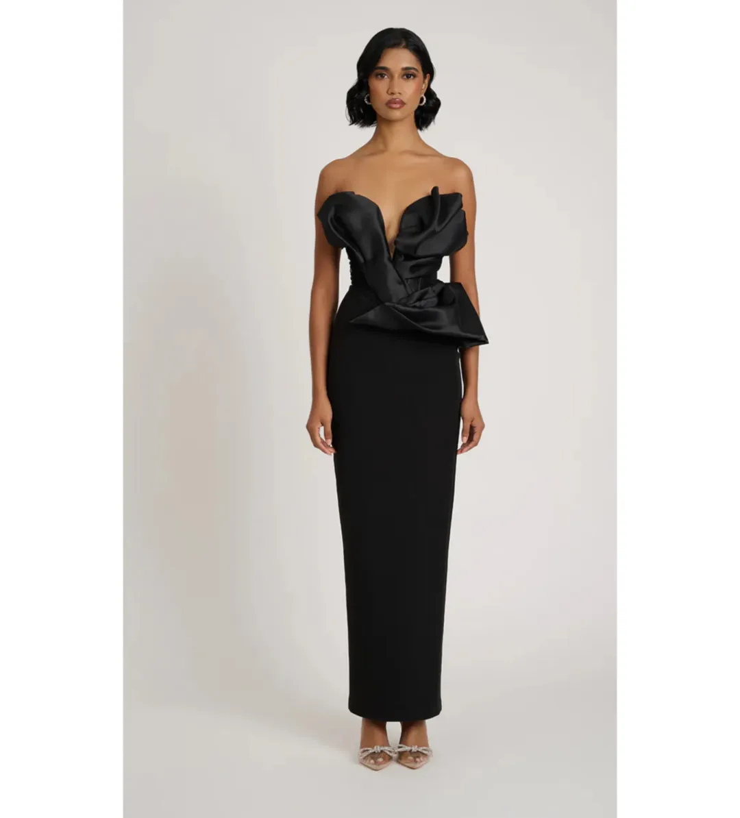 Eliya The Label Auri Gown Black Size 12 for rent on The Volte - main image