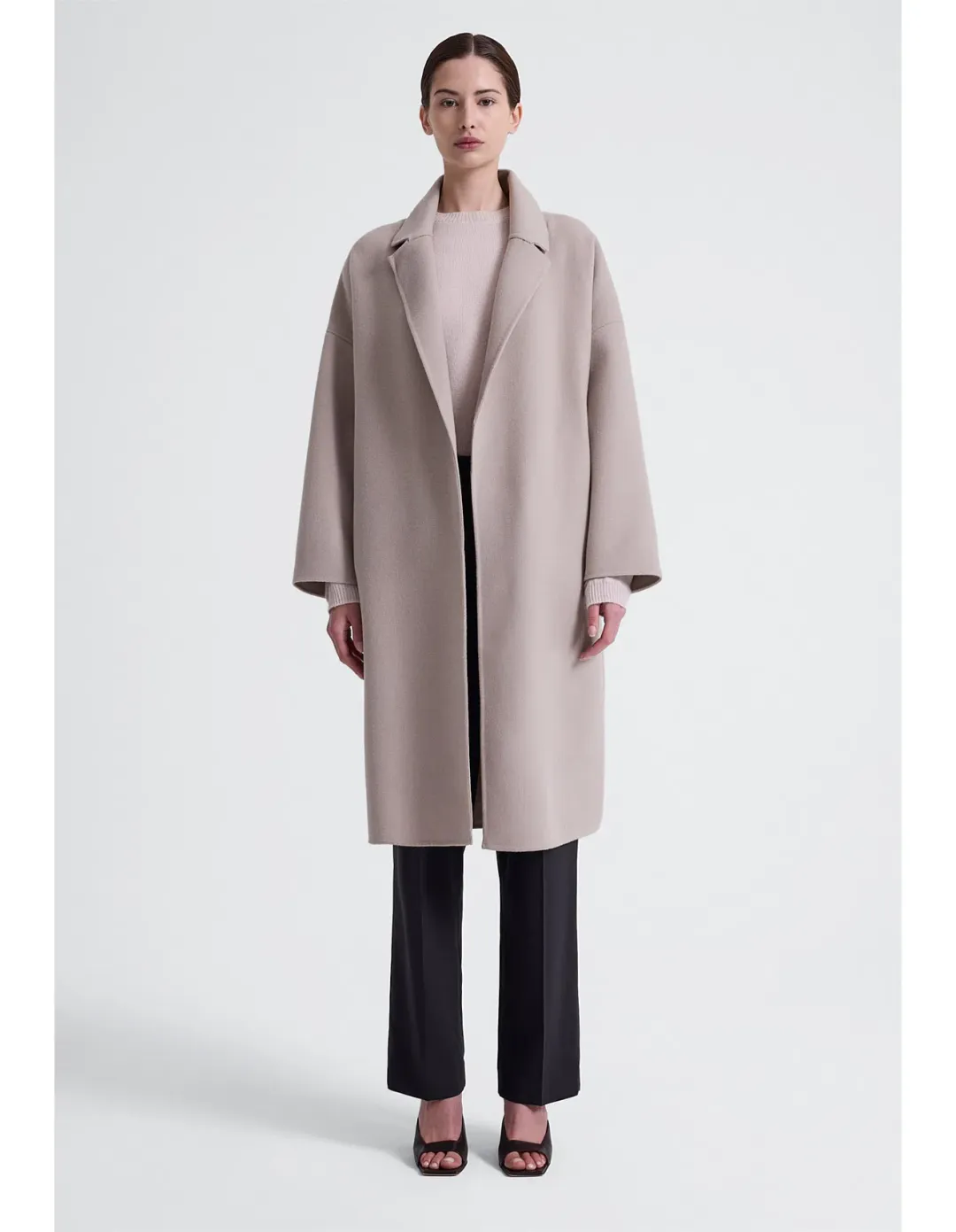 Jac + Jack Mega Coat Light Beige Size 8 for rent on The Volte - main image