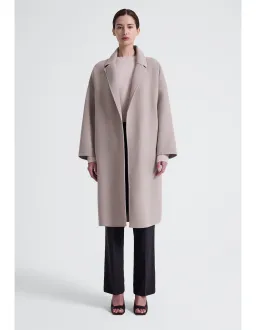 Jac + Jack Mega Coat Light Beige Size 8 for rent on The Volte - image 1