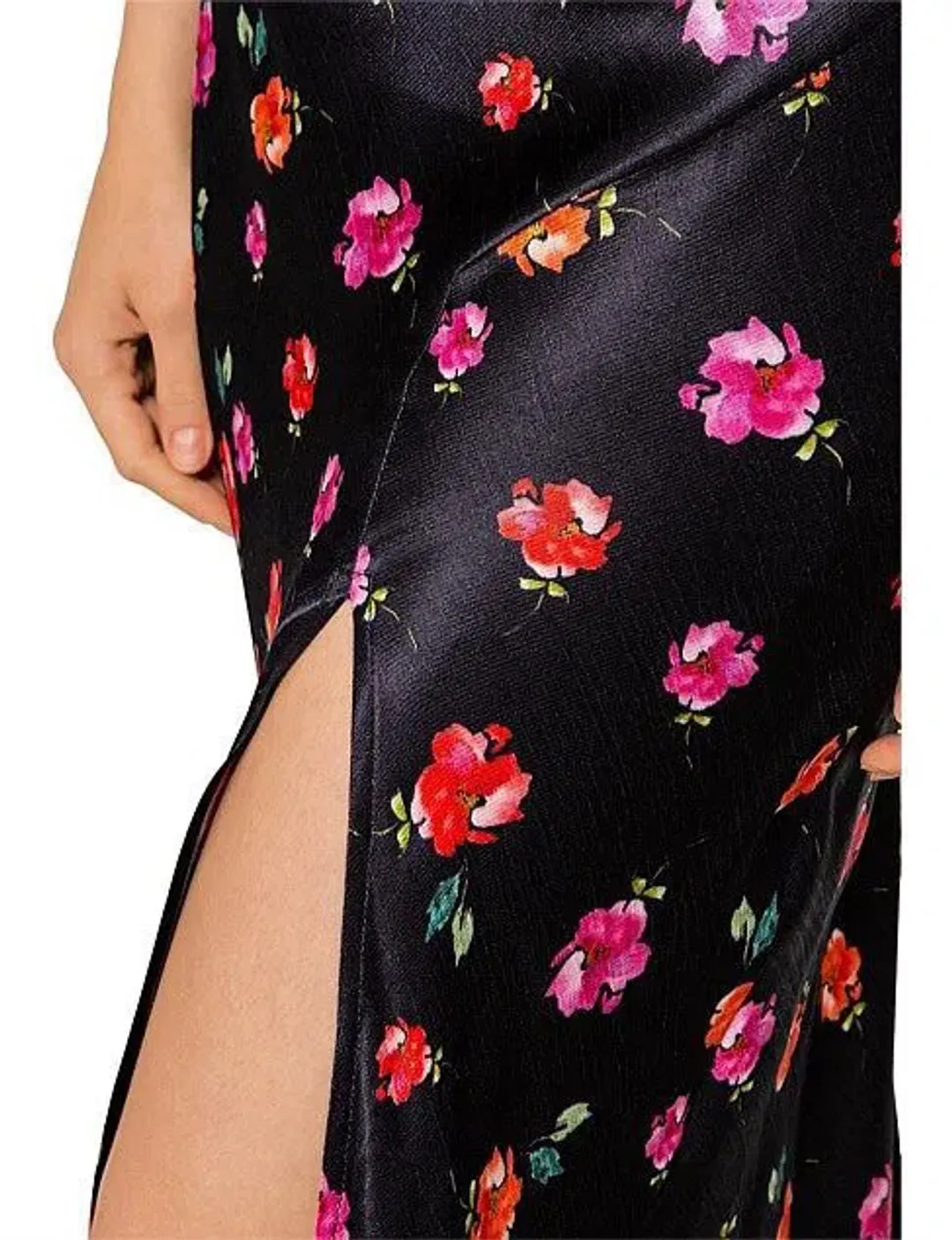 Bec & Bridge Black Floral Midi Slip Dress Size AU 6 / US 2 for rent on The Volte - main image