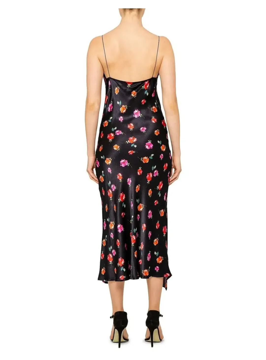 Bec & Bridge Black Floral Midi Slip Dress Size AU 6 / US 2 for rent on The Volte - main image