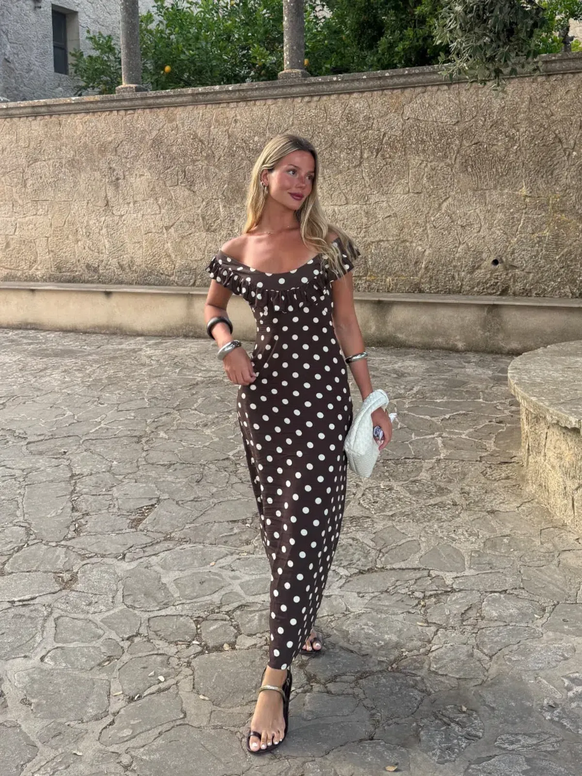 Design By Si Luna Dress Polka Dot size 8  for rent on The Volte - main image