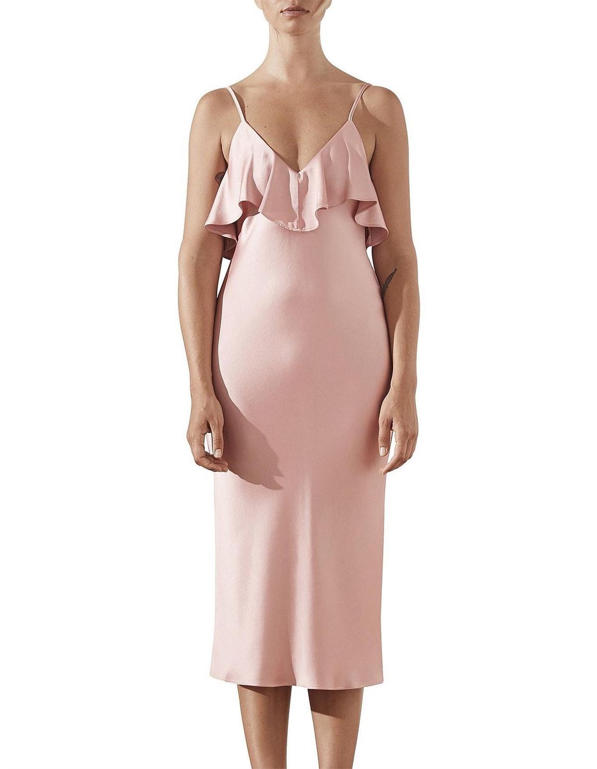 Shona Joy Bias Frill Dress size 8 for rent on The Volte - main image