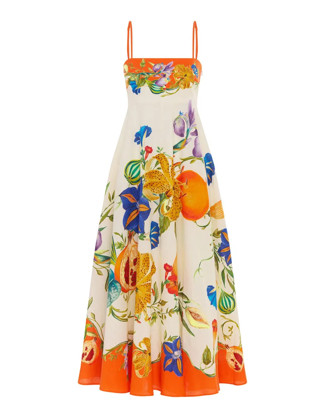 Alemais Flores Midi Sundress Multi Floral Size 10 for rent on The Volte - main image